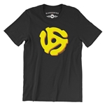 45 Record Adapter T-Shirt - Lightweight Vintage Style