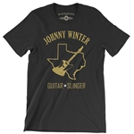 Texas Johnny Winter T Shirt - Lightweight Vintage Style