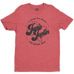 Janis Joplin Port Arthur Texas T Shirt - Lightweight Vintage Style