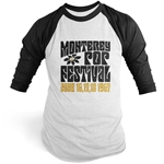 Monterey Pop Festival Flower Baseball T-Shirt