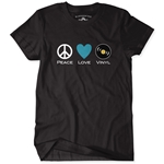 Peace Love Vinyl T-Shirt - Classic Heavy Cotton