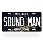 Sound Man License Plate