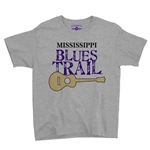 Mississippi Blues Trail Youth T-Shirt - Lightweight Vintage Children & Toddlers