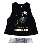John Lee Hooker Silhouette Racerback Crop Top - Women's