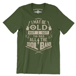 I may be OLD But I got to see all the COOL BANDS T-Shirt - Vintage Style Lightweight