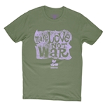 Make Love Not War Woodstock T-Shirt - Lightweight Vintage Style