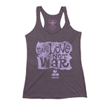 Make Love Not War Woodstock Racerback Tank - Women's