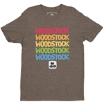 Woodstock Rainbow T-Shirt - Lightweight Vintage Style