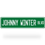 Johnny Winter Blvd Street Sign