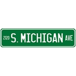 Michigan Ave Street Sign