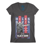 Miles Davis Concert V-Neck T Shirt - Women's