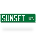 Sunset Blvd Street Sign