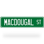 Macdougal Street Sign