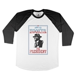 Official John Lee Hooker for President Baseball T-Shirt