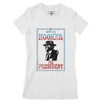 Official John Lee Hooker for President Ladies T Shirt - Relaxed Fit