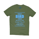 Charlie "Bird" Parker Concert  T-Shirt - Lightweight Vintage Style