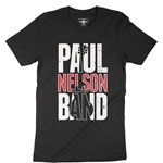Paul Nelson Band Stacked Guitar T-Shirt - Lightweight Vintage Style