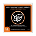 50 qty Vinyl Styl Archive Quality Inner Record Sleeves - Audiophile, 3-Ply High Density Anti Static, 50x