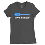 Live Simply Ladies T Shirt