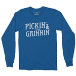 Pickin' & Grinnin Bluegrass Long Sleeve T-Shirt