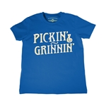 Pickin' & Grinnin' Bluegrass Youth T-Shirt - Lightweight Vintage Children & Toddlers