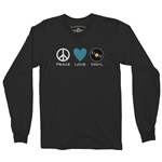 Peace Love Vinyl Long Sleeve T Shirt