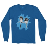 The Blues Brothers Blue Burst Long Sleeve T-Shirt