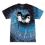 The Blues Brothers Silhouettes Tie-Dye T-Shirt - Moocher Blue