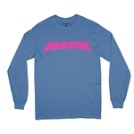 Aretha Franklin Pink Poster Long Sleeve T-Shirt