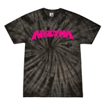 Aretha Franklin Pink Poster Tie-Dye T-Shirt - Black