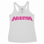 Aretha Franklin Pink Poster Racerback Tank - Women's