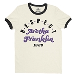 RESPECT Aretha Franklin 1968 Ringer T-Shirt