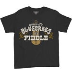When it's Bluegrass it's Fiddle Youth T-Shirt - Lightweight Vintage Children & Toddlers