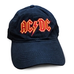 AC/DC Logo Unstructured Hat - Black
