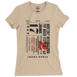 Monterey Pop Festival Ticket Ladies T Shirt - Relaxed Fit