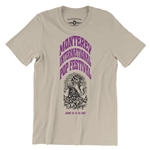Front Print Monterey International Pop Festival T-Shirt - Lightweight Vintage Style