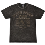 Three Forks Store Mississippi T-Shirt - Black Mineral Wash