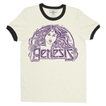 Vintage Genesis Hair Logo Tee Ringer T-Shirt