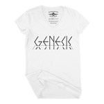 Genesis Lamb Logo Tee V-Neck T Shirt - Women's
