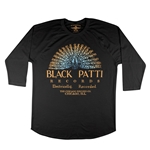 Black Patti Records Blue Peacock Baseball T-Shirt