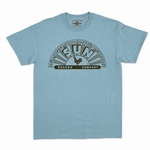 Classic Brown Sun Records Logo  T-Shirt - Classic Heavy Cotton
