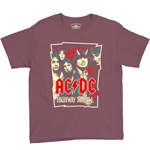 AC/DC Highway To Hell Drawing Youth T-Shirt - Lightweight Vintage Children & Toddlers