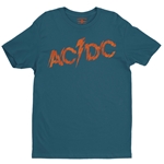 AC/DC Fiery Logo T-Shirt - Lightweight Vintage Style