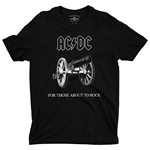 AC/DC For Those About To Rock T-Shirt - Lightweight Vintage Style