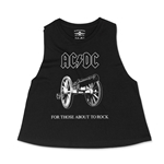 AC/DC For Those About To Rock Racerback Crop Top - Women's