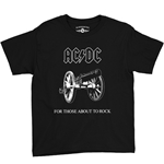 AC/DC For Those About To Rock Youth T-Shirt - Lightweight Vintage Children & Toddlers