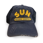 Soft Mesh Sun Records Unstructured Hat - Navy Blue
