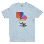 Blooming Gramophone T-Shirt - Lightweight Vintage Style