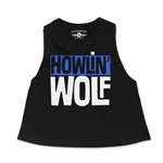 Howlin' Wolf Logo Racerback Crop Top - Women's