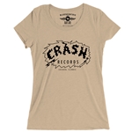 Crash Records Logo Ladies T Shirt - Relaxed Fit